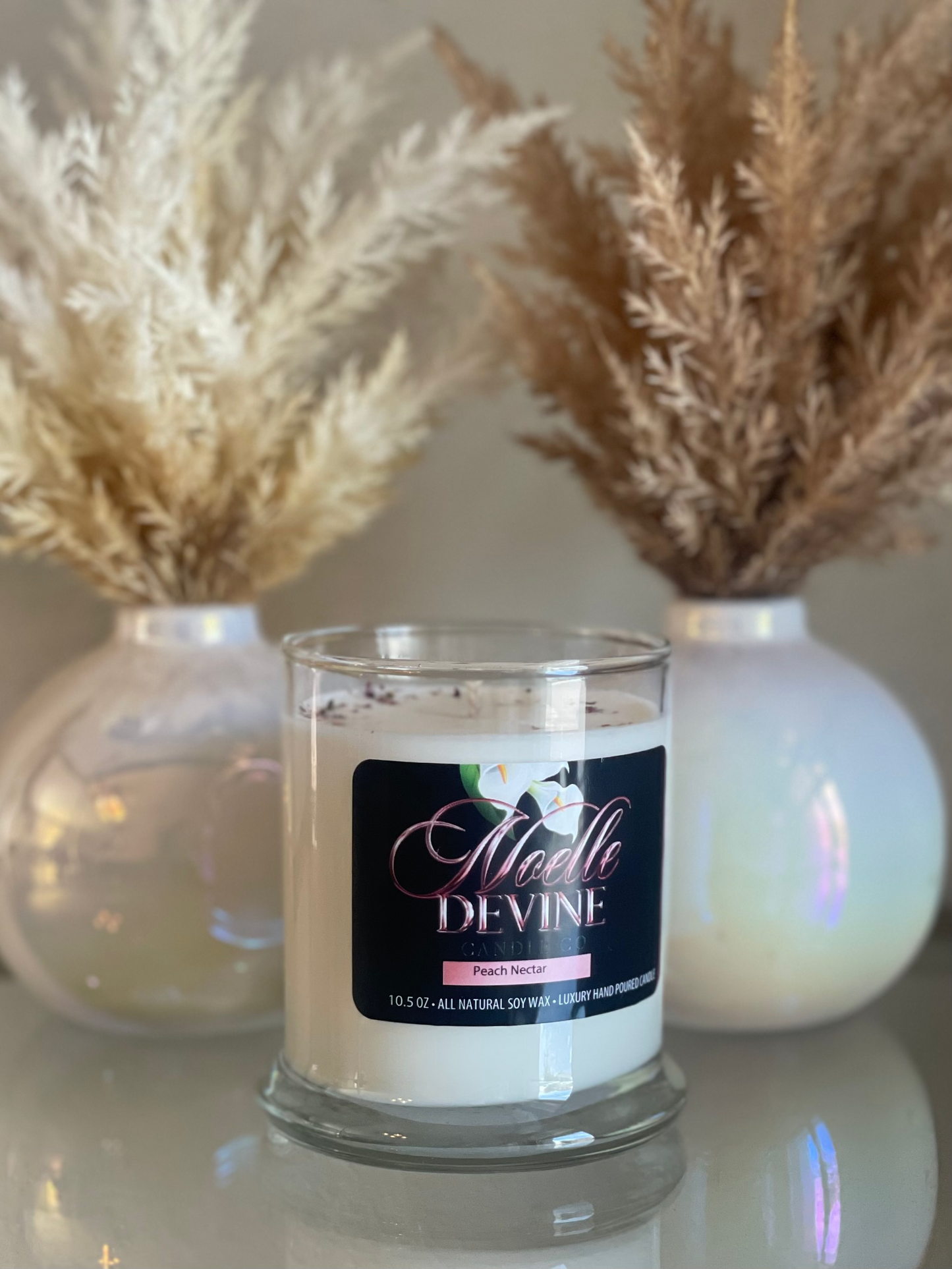 Peach Nectar Scented Soy Candle