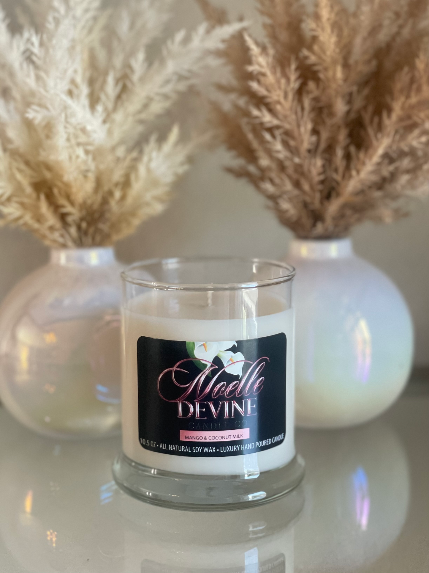 Mango and Coconut Milk Scented Soy Candle