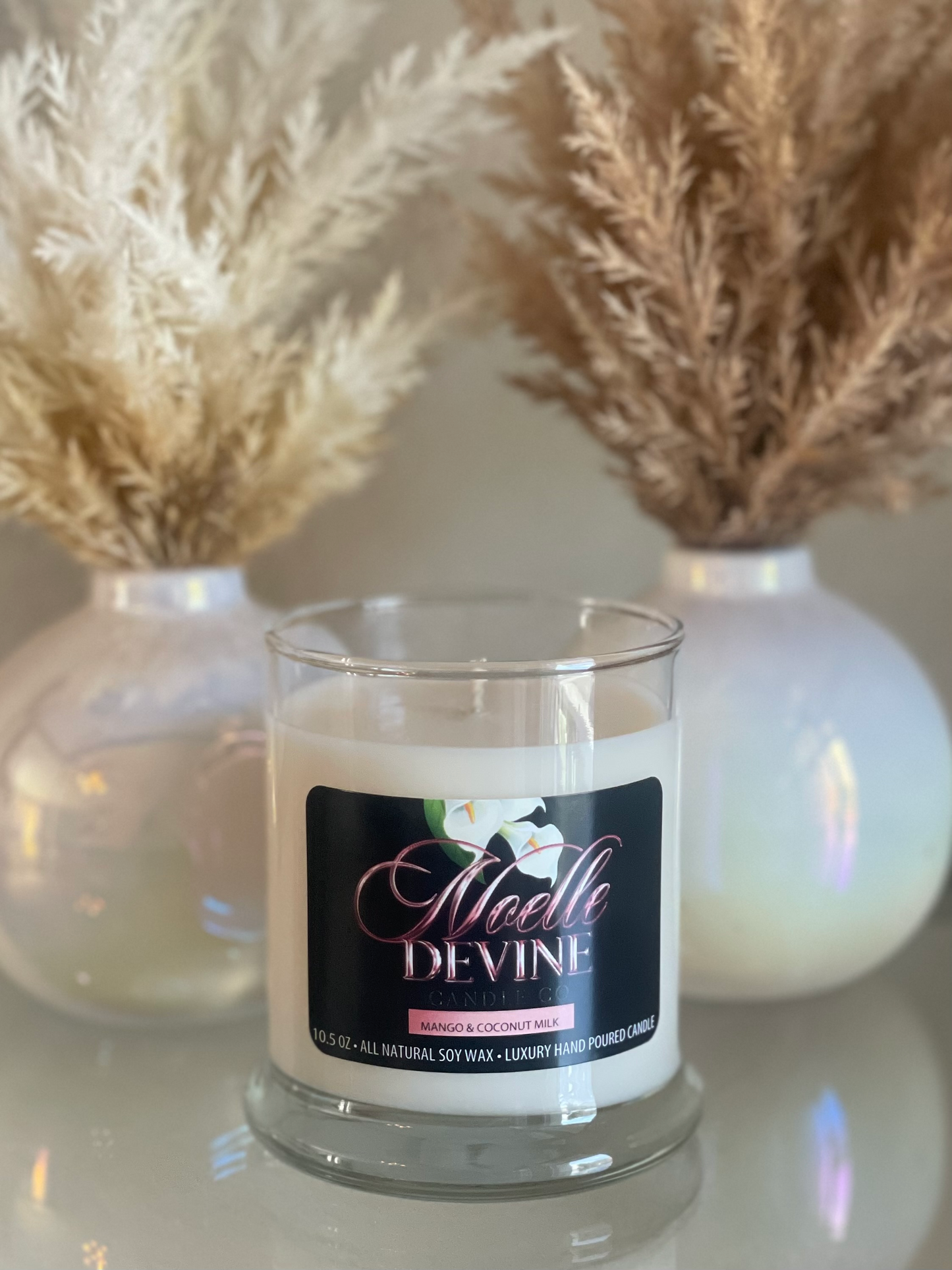 Mango and Coconut Milk Scented Soy Candle
